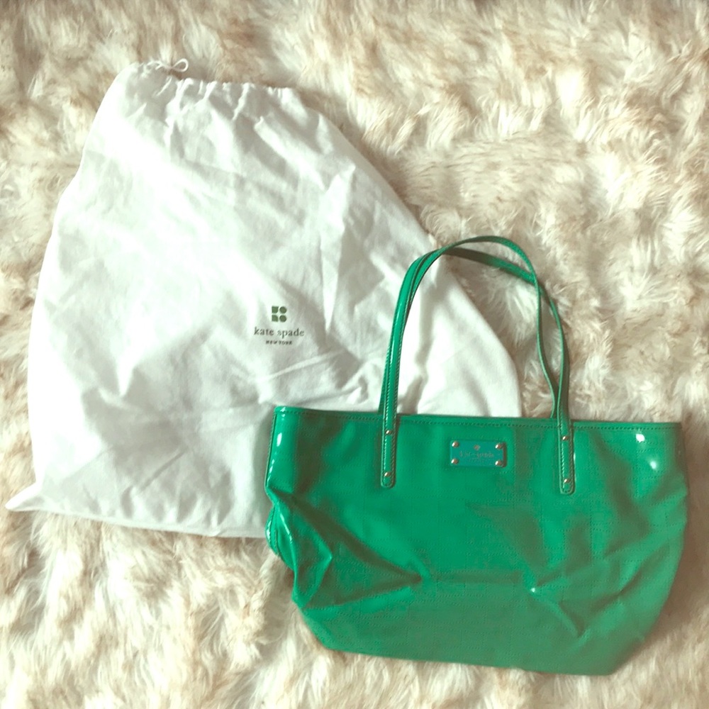 Kate Spade!  Green patent handbag